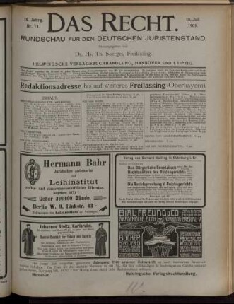 Nr. 13. 10. Juli 1905.