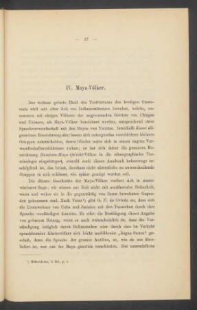 IV. Maya-Völker.