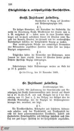 Ortsobrigkeitliche und ortspolizeiliche Vorschriften