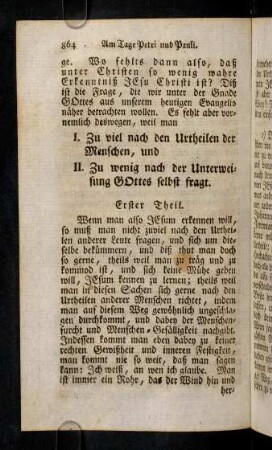 864-874, Erster Theil; Zweyter Theil