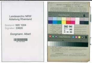 Entnazifizierung Albert Dongmann , geb. 23.08.1903 (Arbeiter)
