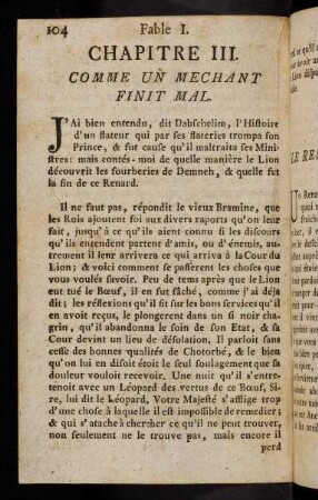 104-116, Fable I.-V.