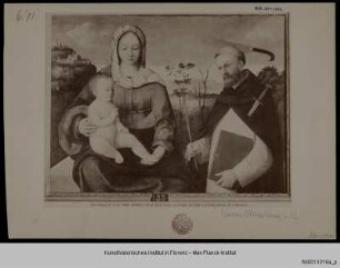 Maria mit dem Kind und heiliger Petrus der Märtyrer