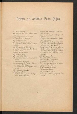 Obras de Joaquín Dicenta (hijo)
