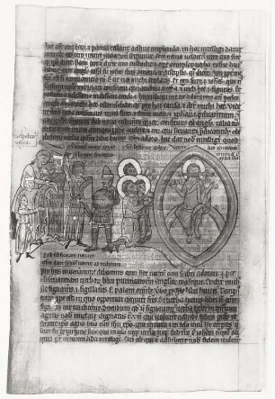 Textseite und Illustration, Blatt 105v