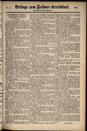 Zweite Ausgabe vom Dienstag, den 24. Januar 1899.