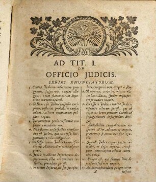 Qvinti Septimii Florentis Rivini ... envnciata jvris : ad certos et praecipuos processus iudiciarii titulos collecta