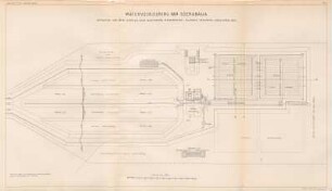 Watervoorziening van Soerabaija. Situatie van den aanleg der bezinking-reservoirs, ...