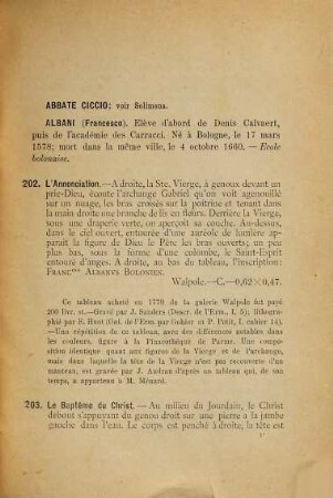 Catalogue de la galérie des tableaux : Ermitage impérial, 1. Les écoles d'Italie et d'Espagne
