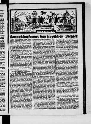 Der lippische Ziegler. 1926-1933