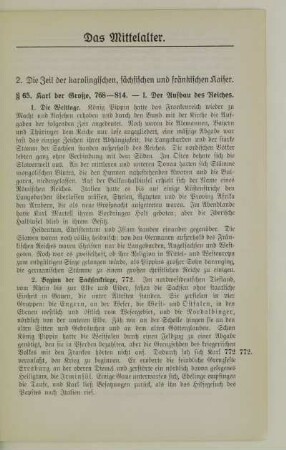 2. Die Zeit der karolingischen, sächsischen und fränkischen Kaiser