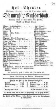 Die unruhige Nachbarschaft