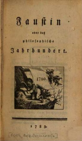 Faustin oder das philosophische Jahrhundert