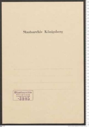 Hochmeister an Herzog Albrecht v. Österreich: item. Marienburg eodem.