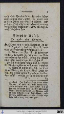 Zweyter Absatz.