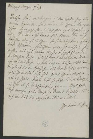 Brief von Dorothea Grimm an Gunda von Savigny