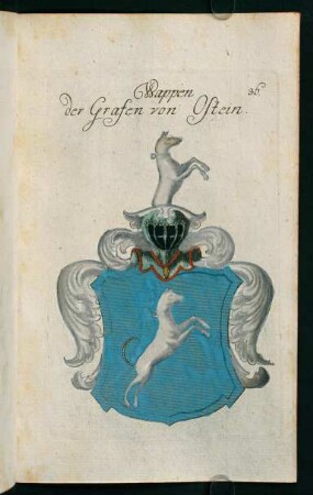 36r-36v, 36. Wappen der Grafen von Ostein