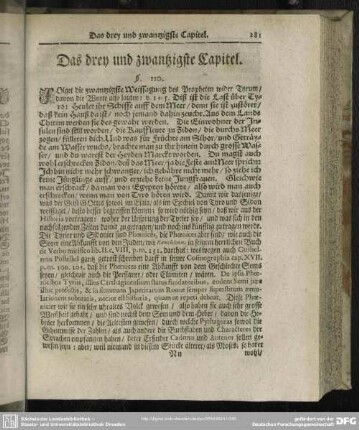Das drey und zwantzigste Capitel