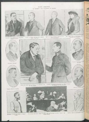 El proceso a los traidores en Francia [Dibujos y fotografía]