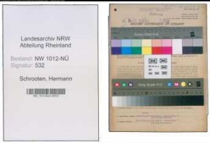 Entnazifizierung Hermann Schrooten , geb. 10.11.1919 (Landwirt)