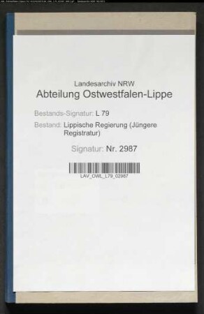 Überweisung von Geisteskranken vom Bezirksverband des Regierungsbezirks Kassel in die Heil- und Pflegeanstalt Lindenhaus