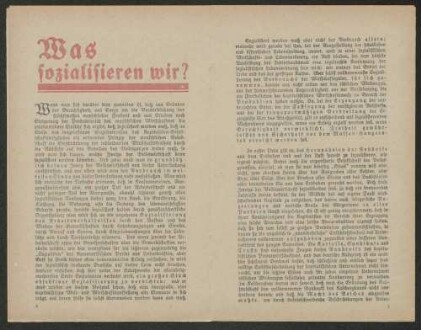 Hermann Kranold, "Sozialisierung: Warum, was, wie, wann ?" Werbedienst der deutschen sozialistischen Republik, Nr. 69