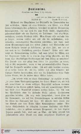 1: Pantomime : Novellette
