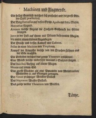 Machinen und Flugwercke