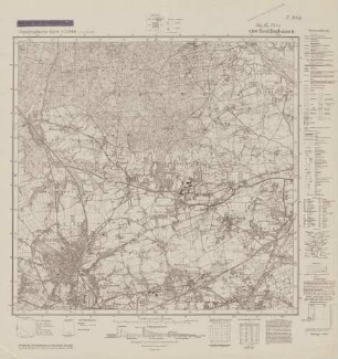 4309 (alte Nr.: 2431) Recklinghausen, Topographische Karte 1:25000 (4cm - Karte)