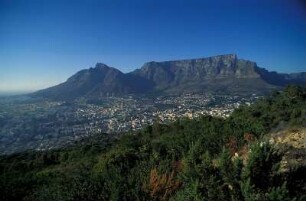Südafrika. Der Tafelberg in Kapstadt