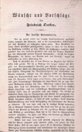 Der deutsche Nationalverein.
