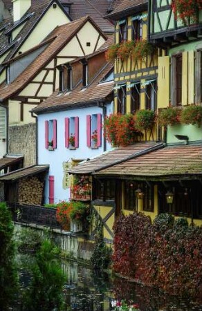 Frankreich. Alsace. Haut Rhin. Colmar. Altstadt. Petit Venice. Brücke