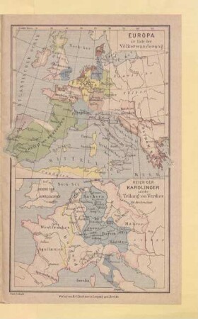 Reich der Karolinger und die Teilung von Verdun