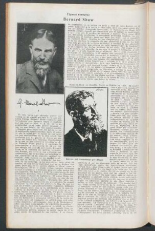 Bernard Shaw : Figuras europeas