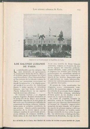 Los salones cubanos de París.