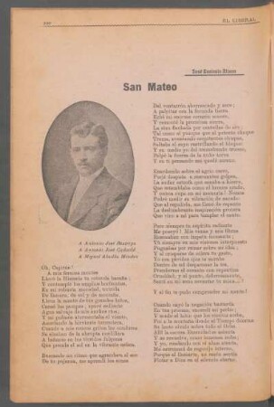 San Mateo : A Antonio José Restrepo. A Antonio José Cadavid. A Miguel Abadía Méndez.