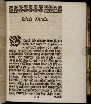 Salvis Titulis.
