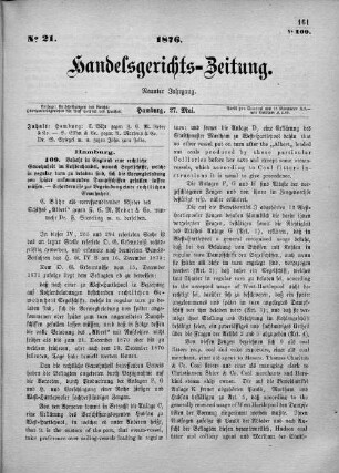 No. 21. 27. Mai 1876