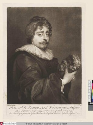 Francesco Di Quesnoy, called il Fiammingo a Sculptor [Porträt des Bildhauers François Du Quesnoy, genannt Il Fiammingo]