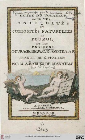 Guide Du Voyageur Pour Les Antiquités, Et Curiosités Naturelles De Pouzol Et Des Environs
