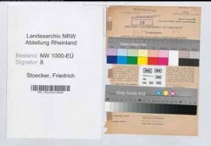 Entnazifizierung Friedrich Stoecker, geb. 31.10.1890 (Stadtinspektor)