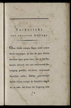 Vorbericht zur zweyten Auflage.