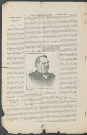 [Retrato de] Grover Cleveland, Presidente de los Estados Unidos.