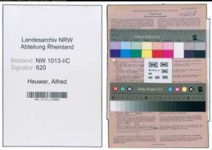 Entnazifizierung Alfred Heuwer , geb. 15.08.1907 (Zimmermeister)