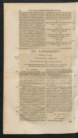 Locus XXV. De Conjugio.