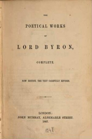 The poetical works : Complete; the text carefully rev.