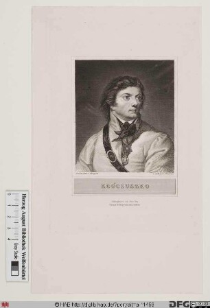 Bildnis Tadeusz (Andrzej Bonaventura) Kościuszko