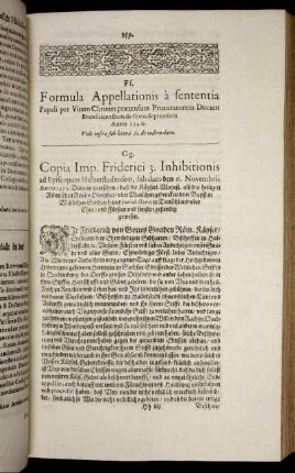 Ff. Formula Appellationis a sententia Papali per Vitum Chrunet prætensum Procutatorem Ducum Brunsuicensium de sexto Septembris Anno 1540.