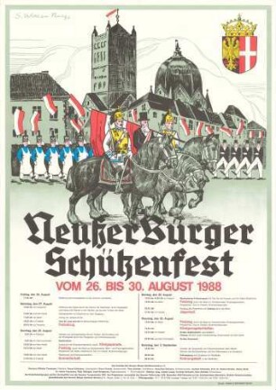 Festplakat Schützenfest Neuss 1988