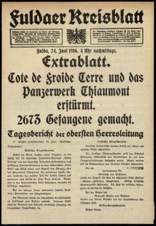 Ausgabe vom Samstag, den 24. Juni 1916.